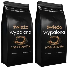 kawa-ziarnista-2kg-swiezo-palona-100percent-robusta-2x1kg