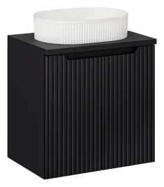 czarna-szafka-lazienkowa-z-umywalka-60-cm-wiszaca-2-drzwi-ryflowane-fronty
