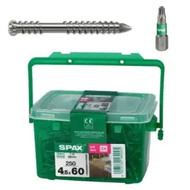 spax-c4-wkrety-do-desek-tarasowych-srebrne-45x60mm-250szt-gratis-bit-t20