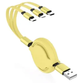 kabel-zolty-3w1-zwijany-usb-lightning-micro-usb-usb-c-plaski-ladowarka-1m