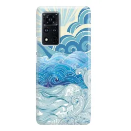 etui-do-huawei-honor-view-40-sea-life-water-ocean-niebieskie-morskie-wzory