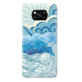 etui-do-xiaomi-poco-x3-pro-sea-life-water-ocean-niebieskie-morskie-wzory