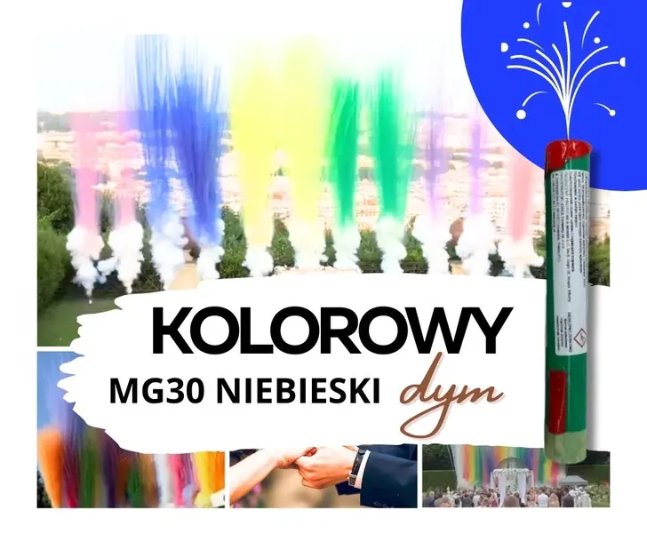 NIEBIESKI dym, wystrzał 15m - DJ, Baby Shower, Gender Reveal - HIT roku!