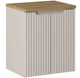 kaszmirowa-szafka-pod-umywalke-blat-50-cm-wiszaca-ryflowane-fronty-drzwi-ev