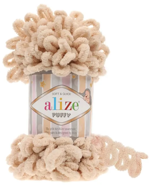 Włóczka Alize Puffy - 310 ECRU - 9m/100g 100% Mikropoliester