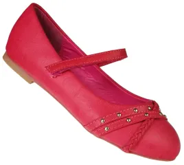 baleriny-dziewczece-american-club-ck4025-b102re-czerwone