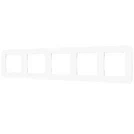 ramka-pieciokrotna-do-lacznikow-i-gniazd-karlik-mini-zaokraglona-bialy