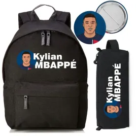 zestaw-do-szkoly-czarny-plecak-piornik-pin-pilkarz-kylian-mbappe-wzory