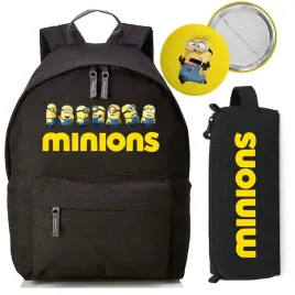 zestaw-do-szkoly-czarny-plecak-piornik-pin-bajka-minionki-wzory