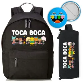 zestaw-do-szkoly-czarny-plecak-piornik-pin-anime-toca-boca-wzory
