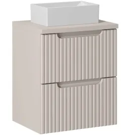 kaszmirowa-szafka-lazienkowa-z-umywalka-50-cm-wiszaca-2-szuflady-ryflowana