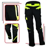 spodnie-robocze-meskie-bhp-mocne-elastyczne-stretch-spandex-odblaskowe-neon-stan-nowy