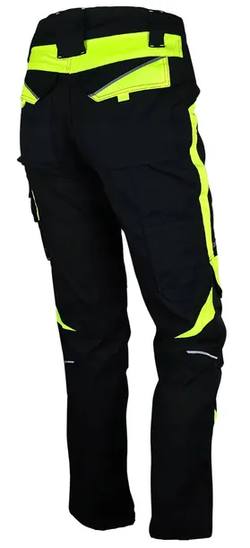 spodnie-robocze-meskie-bhp-mocne-elastyczne-stretch-spandex-odblaskowe-neon-material-dominujacy-bawelna