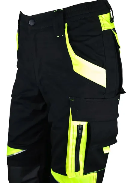 spodnie-robocze-meskie-bhp-mocne-elastyczne-stretch-spandex-odblaskowe-neon-cechy-dodatkowe-kieszenie-zapinane-na-rzep-kieszenie-zapinane-na-zamek-kieszen-na-calowke-kieszen-na-telefon-ostrzegawcze-posiada-odblaski-rozpinane-sciagacz-w-pasie