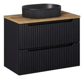 czarna-szafka-lazienkowa-z-umywalka-80-cm-blat-dab-2-szuflady-wiszaca-ryfle