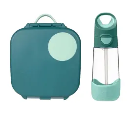 b-box-mini-lunchbox-1000ml-butelka-tritanowa-ze-slomka-450ml-emerald-forest