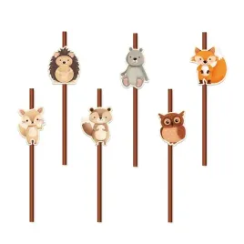 slomki-papierowe-lesni-przyjaciele-195cm-6szt-zestaw