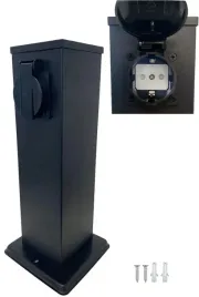 gniazdo-ogrodowe-slupek-elektryczny-2x230v-z-uziemieniem-ip44-30cm-czarny
