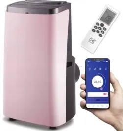 designerski-klimatyzator-przenosny-rozowy-35kw-12000-btu-wifi-aplikacja