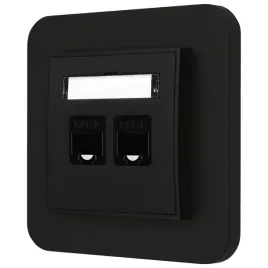 gniazdo-internetowe-rj45-2x-z-ramka-zaokraglona-seria-mini-kolor-czarny-mat