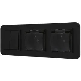 wlacznik-podwojny-i-2x-gniazda-hermetyczne-ramka-zaokraglona-mini-czarny