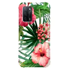etui-antishock-do-oppo-a55-5g-pink-green-planty-rosliny-liscie-mix-wzorow