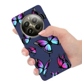 etui-matowe-granatowe-do-realme-12-pro-obudowa-motyle-motylki-butterfly