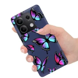 etui-matowe-granatowe-do-xiaomi-redmi-note-13-5g-motylki-motyle-butterfly