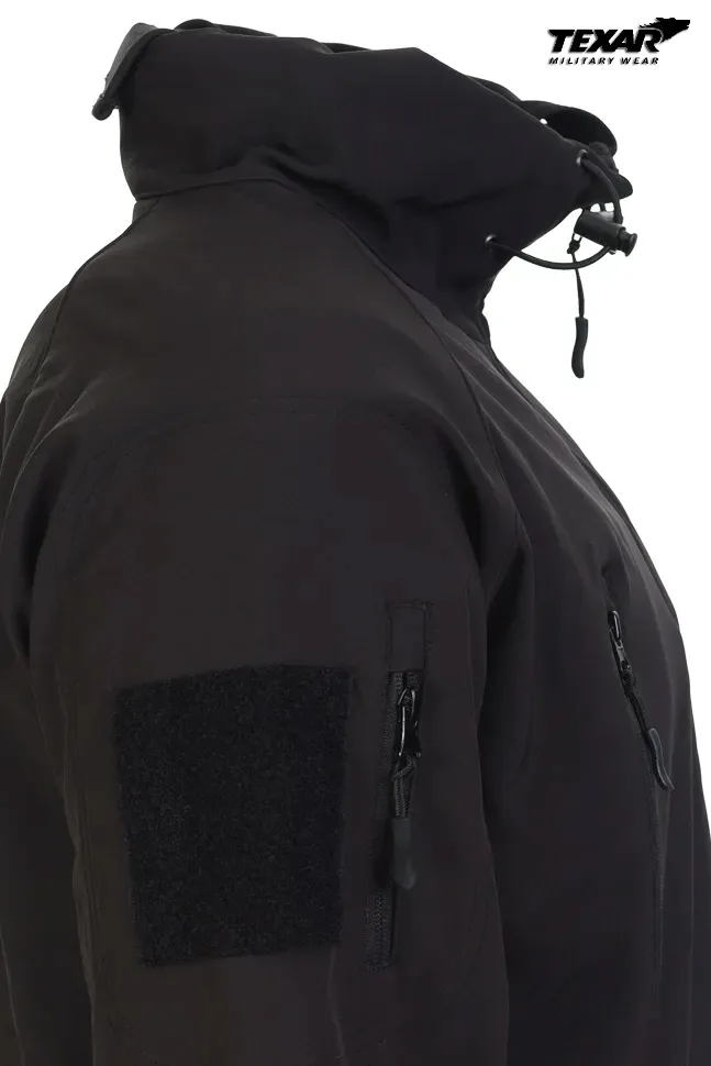texar-kurtka-softshell-falcon-kaptur-czarna-m-stan-nowy