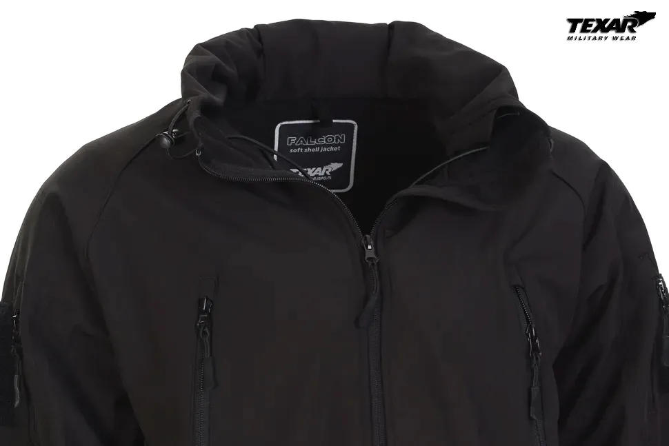 texar-kurtka-softshell-falcon-kaptur-czarna-m