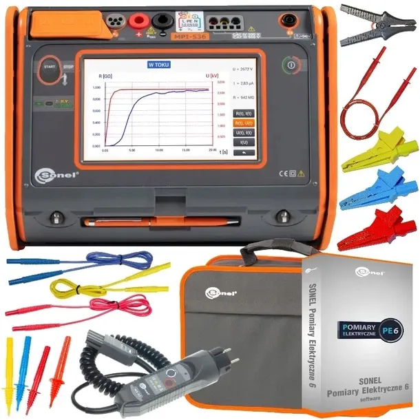 SONEL MPI-536 Miernik Parametrów Elektrycznych Zestaw z Programem PE6