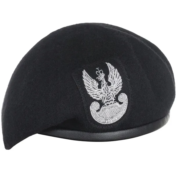 BERET Tłoczony SIŁ SPECJALNYCH z ORŁEM Czarny 56