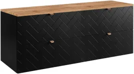 czarna-szafka-pod-umywalke-160-cm-z-blatem-wotan-wiszaca-frezowane-szuflady