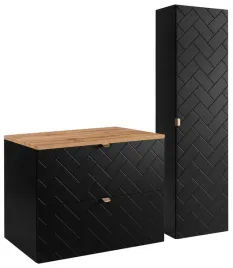 czarny-zestaw-mebli-lazienkowych-szafka-blat-wotan-80-cm-slupek-ryflowany