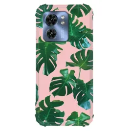 etui-antishock-do-motorola-edge-40-pink-green-planty-rosliny-liscie-wzory