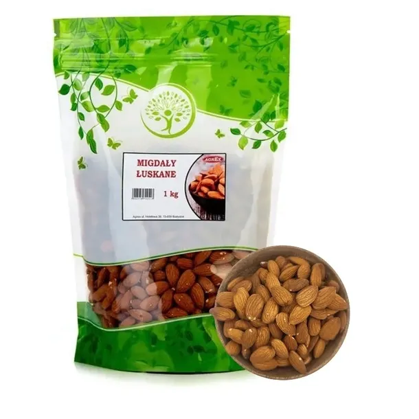 Migdały kalifornijskie łuskane 1 kg AGNEX