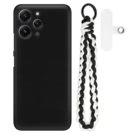 etui-mat-czarny-do-xiaomi-redmi-12-4g-case-uchwyt-na-reke-sznurek-pleciony