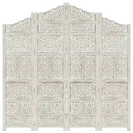 parawan-4-panelowy-rzezbiony-bialy-160x165-cm-drewno-mango-lumarko