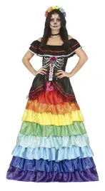 stroj-teczowa-tecza-sukienka-suknia-suknii-los-muertos-la-catrina-s