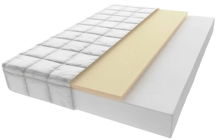 LATEKSOWY PIANKOWY Materac do łóżeczka 120x60 Perforowany