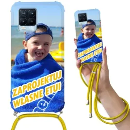 etui-do-realme-8-pro-crossbody-zolty-smycz-personalizowane-twoje-zdjecie