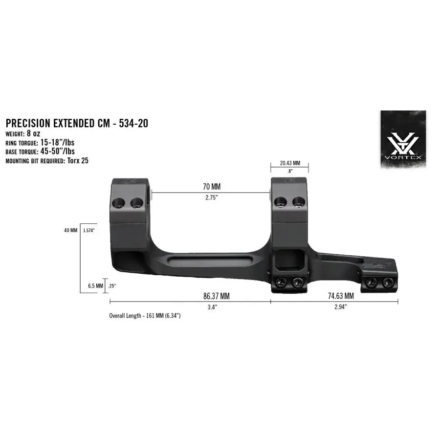 montaz-vortex-precision-extended-34-mm-20-moa-stan-nowy
