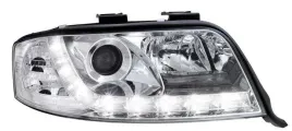 lampy-przednie-reflektory-audi-a6-c5-chrom-dayligh