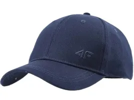 czapka-z-daszkiem-4f-4fwss24acabu271-31s-bawelniana-granatowa-sportowa-s-m