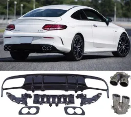 dyfuzor-mercedes-c205-a205-look-c43-amg-chrome