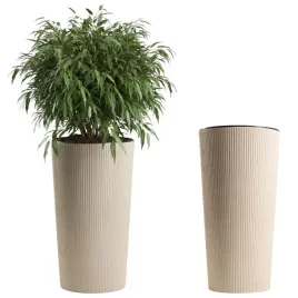 wysoka-doniczka-bezowa-na-taras-wklad-oslonka-do-domu-plastikowa-30x57-cm