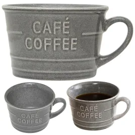 mala-filizanka-sniadaniowa-coffee-260-ml-szara-do-kawy-herbaty-ceramika