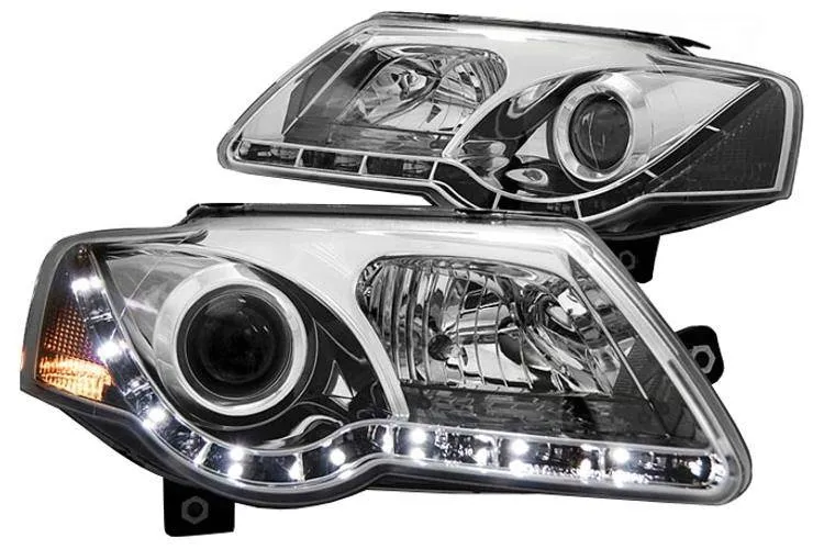 reflektory-przednie-vw-passat-b6-3c-chrom-daylight