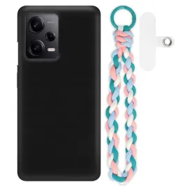 etui-mat-czarny-do-xiaomi-redmi-note-12-pro-5g-case-uchwyt-blekitno-rozowy