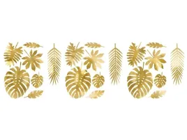 dekoracje-hawajskie-liscie-tropikalne-zlote-21szt-aloha-mix